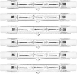 6 kpl R7s halogeenipolttimo 118mm 230w himmennettävä 230v 4650lm 2800k lämmin valkoinen energiansäästö volframi lineaarilamput valonheitin J118 tur...