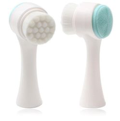 Coosilo Dobbelt side Facialcleansing Brush - Face eksfolierende, Massage, Deep Pore blå