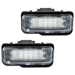 Auton LED-rekisterikilven valo Mercedes-W203 5D/W211/W219/R171 läpinäkyvä väri musta