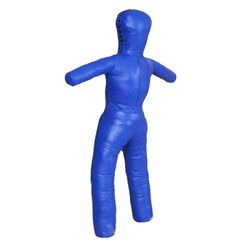 Taisteluharjoittelu nukke PU nahka täyttämätön harjoitus monikäyttöinen brasilialainen jiu jitsu nukke karate nyrkkeilyn harjoitusvälineille Sininen