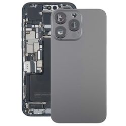 2025 iPhone 15 Pro Max -lasipariston takakansi kameran linssin suojuksella Musta