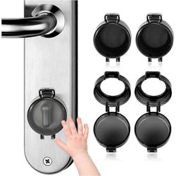 4-pakkaus Deadbolt-lapsilukko, lapsiturvallinen pulttikansi, oven turvalukko lapsille, lapsiturvallinen oven lukko sopii useimpiin pultteihin