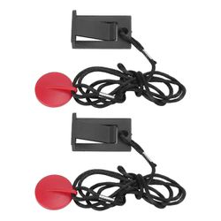 2 kpl yleismagneettinen turva-avain juoksukoneen turva-avain kompakti helppo käyttö juoksumatoille JU