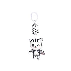 Dewenwils Dww-un Petit Chaton Noir Et Blanc Carillon Olien Formation Visuelle Pour Les Nouveau-ns Cloche Noir Et Blanc Jouet Bb 0-1 Ans Lit Cloche ...