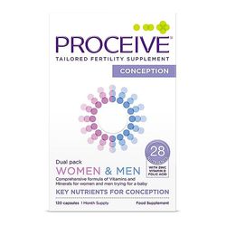 Proceive Naiset & Miehet Dual Pack Advanced Fertility Supplement 120 kapselia