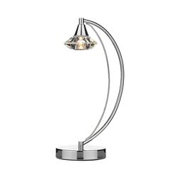 Dar Lighting Luther bordlampe poleret kromkrystal, 1x G9