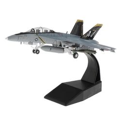 1/100 asteikko F/a-18 Strike Fighter Plane Diecast -näyttömalli jalustalla
