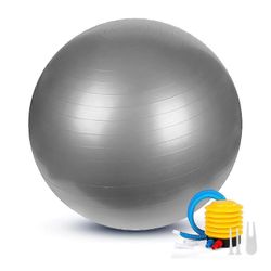 Harjoitus kuntosalipallo Räjähtämätön Pilates-joogaydinsynnytysharjoittelu pumpulla Hopea 65 cm