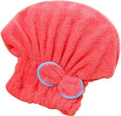 Suren 1 hårtørrer cap, Super soft håndklæde badehætte vandmelon rød