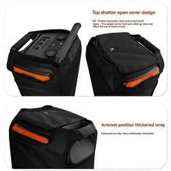 TXEsign Mesh -kaiuttimen kansi yhteensopiva JBL PartyBox 710 -kaiuttimen, liukuvan kannen kanssa Black