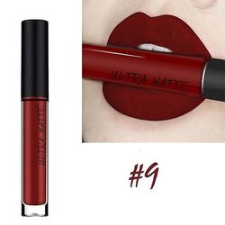 Sexet langtidsholdbar vandtæt ultra mat flydende læbestift fugtighedscreme fløjl læbestift kosmetisk skønhed makeup 9