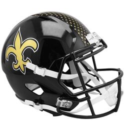 Riddell Speed Replica-hjelm på banen 2022 New Orleans Saints Sort