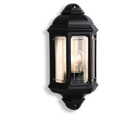 Firstlight Lighting Udendørs 1 lysvæg lanterne sort IP44, E27
