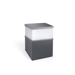 LEDS-C4 Lighting Cubik LED Udendørs Piedestal Lyse Urban Grå IP65