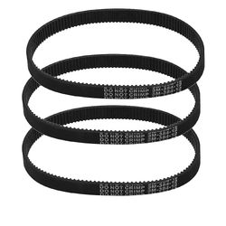 3kpl -384-12 käyttöhihna sähköpyörälle, sähköpyörälle, skootterille, moottoripyörälle Musta