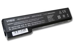 vhbw-akku, joka on yhteensopiva HP ProBook 6570b, 6360b, 6470b, 6475b, 6460b, 6465b, 6560b, 6565b kannettavan kanssa (4400 mAh, 11,1 V, Li-Ion) Musta