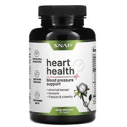 Snap Supplements Snap-lisäravinteet Heart Health, 90 kapselia (1 kpl pakkaus)