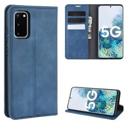 Gangxun Sag til Samsung Galaxy S20 Fe 5g/4g Premium Læder Magnetisk Lukning Blue