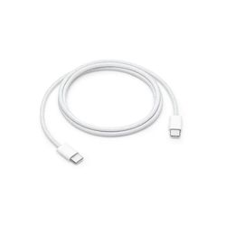 Virallinen Apple 60W USB-C-USB-C kudottu punottu datalatauskaapeli - 1m - valkoinen