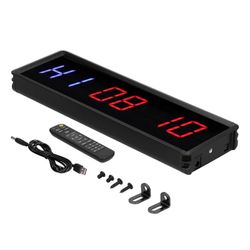 LED-intervalliajastin kuntosaliharjoitteluun Sekuntikello kuntoharjoitteluun