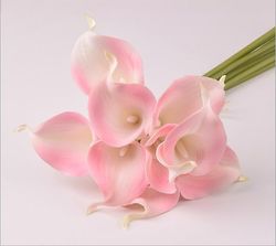 Linkrunning 10 kunstige hestesko blomster, 15 tommer, velegnet til hjem køkken og bryllup dekorationer (pink)