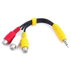 Vaihto Sony Tv Video Av -komponenttisovittimen kaapelille, 3,5 mm - 3 rca av inpu