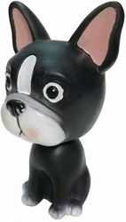 Baifengtai Bobbleheads koirabulldoggi, söpö auton kojelauta bobble head bostoninterrierikoriste, eläinhartsikoriste pennun ravistavan pään lelut au...