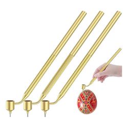 3 Pysanka-sarjan kuumavahapiirustuskynät koristetaiteeseen Kultaa