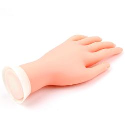 Hånd model praksis for nail art uddannelse model protese manicure fleksibel silikone negle værktøjer