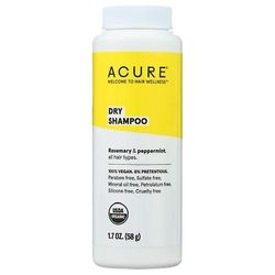 Acure Dry Shampoo, 1,7 Oz, Rosmariini & Piparminttu (pakkaus 1)