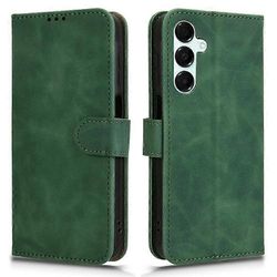 Yhteensopiva Samsung Galaxy A16 5G / A16 4G nahkakotelon kanssa Skin-Feel Anti-Drop Lompakko Flip Puhelimen Kansi Vihreä