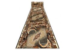 RugsX Runner BCF LEAF beige (AGAWA) 120 cm 120x430 cm