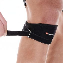 Knæ support Sport Patella Guard Super Professional knæ puder Bandage Reduce Ledsmerter Sort