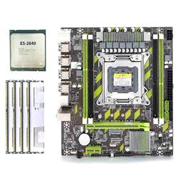 x79 mboard sett xeon e5 2640 cpu e5-2640 med a2011 4pcs x 4gb = 16gb minne ddr3 ram pc3 106