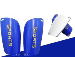 Yunshu Fodbold Shin Guard Pads for unge voksne letvægts beskyttende fodboldudstyr blå 18*10cm