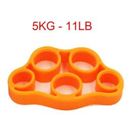 Hånd griber silikone finger expander udøve håndgreb håndled styrke træner finger motioner modstand bands fitness Orange