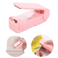 Mini elektrisk madposeforseglingsmaskine Pink