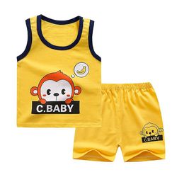 Besser Baby Drenge Piger Tank Top Shorts Sæt Loungewear Outfits B 36-48 M