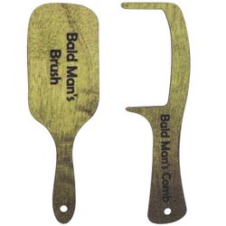 1 sarja Kalju mies kampa ja harja hauska hiuskampa kaljuille päille Kalju mies hoitotyökalu karvaton kampausharja Kalju mies vitsi Multi 17.70X5.70...