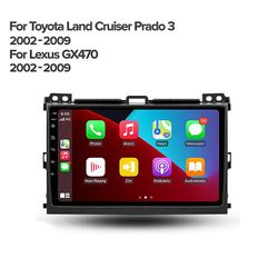 Android Smart Toyota Land Cruiserille Prado 120 3 III Lexus GX470 GX 470 J120 2002 -2009 stereo