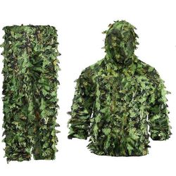 Tahmea kukka Bioniset lehdet Naamiointipuku Metsästys Ghillie Suit Woodland Naamiointi Universal Camo