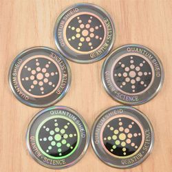 10PCS EMF Protection tarra säteilyä estävä matkapuhelintarra puhelimeen, kannettavaan tietokoneeseen ja kaikkiin elektronisiin laitteisiin Hopeakulta