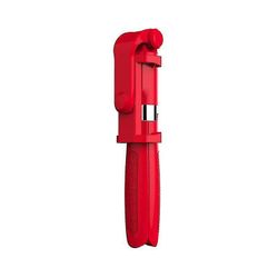 Coosilo Bluetooth Selfie Stick fjernbetjening Multifunktionsstativ med led rød