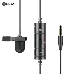 Boya By-m1s Opgraderet Lavalier mikrofon Omni-directional kondensator revers mikrofon 3.5mm Trrs stik 6m langt kabel Intet behov batteri til smartp...