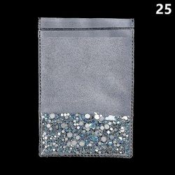 1440pcs/pack Gold Flatback Ab Crystal Nail Rhinestones Mix Størrelse Negler Art Decoration Glass Stones Shiny Gem Manikyr Tilbehør NR.