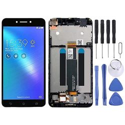 Spare Parts Erstatning skjermvisning for Asus Zenfone Live Zb501kl X00fd A007 Digitizer Full montering med ramme Svart