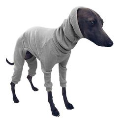 Liltop Hvalp Hund Pet Greyhound hætteklædte Jumper Sweater Varmt Beklædning Tøj Grå L