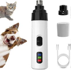 Heusom Silent Groom Pro kynsihiomakone koirille ja kissoille, ladattava USB-lataus, 3 hiomaporttia, kaksinopeuksinen, erittäin hiljainen Tuote nro ...