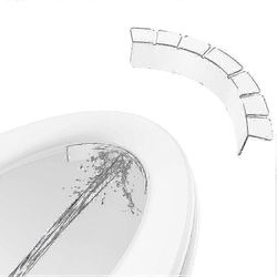 WC-istuimen roiskesuoja Läpinäkyvä pottaharjoittelun pissalle roiskesuoja Vedenpitävä virtsanohjain lapsille ja aikuisille