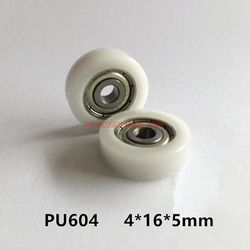 Begrænset ægte miniatureleje 604 pakke plast pom 4 * 16 * 5 nylon rulle lille remskive DIY Design dør og vindue